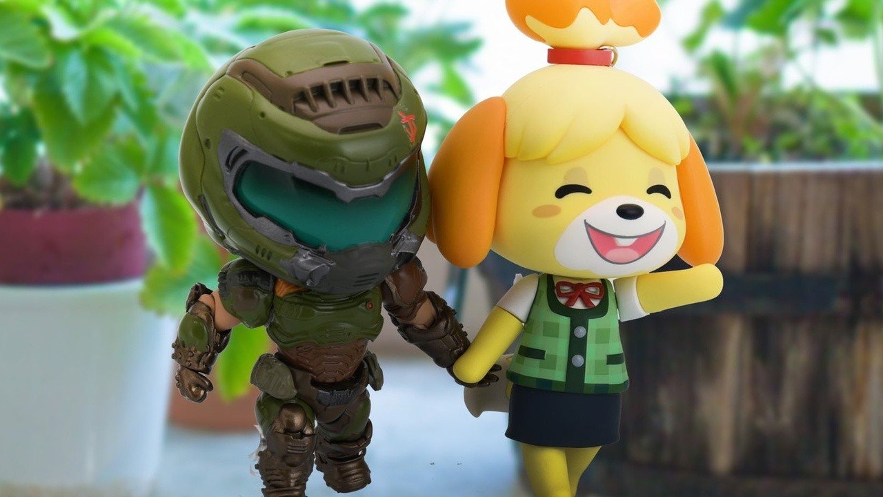 At random: Watch Doomguy and Animal Crossing's Isabel in the New Year together on Twitter